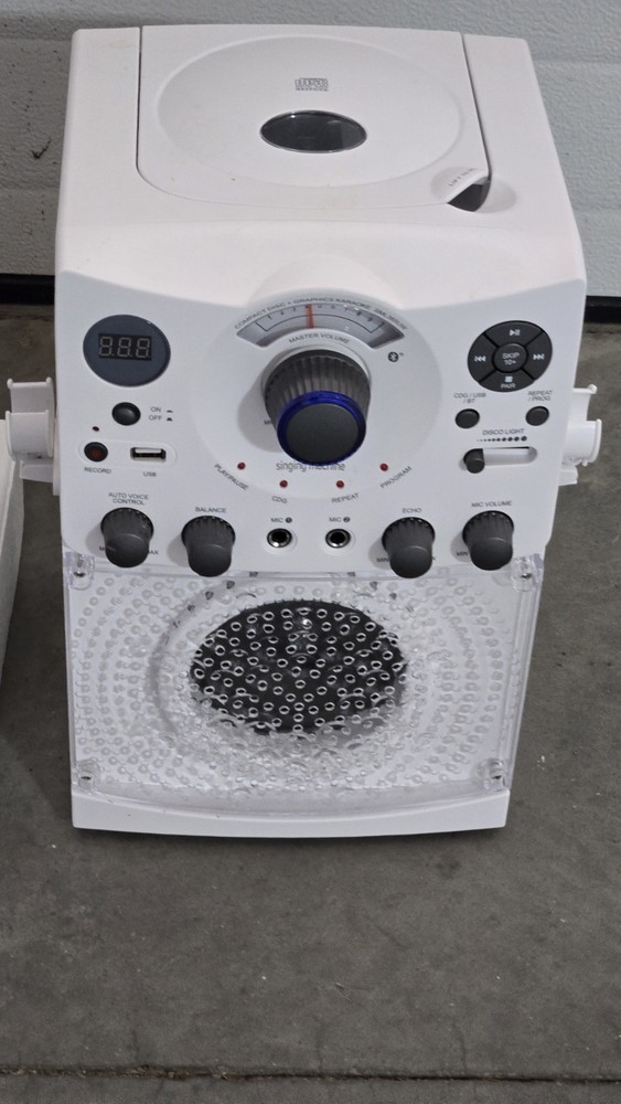 Singing Machine SML385UW Karaoke System – CDG, Bluetooth, Microphone – with CD