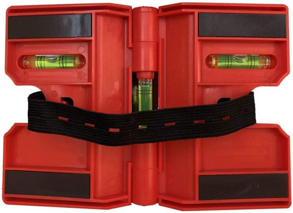 2 Pack Folding Magnetic Post Level for Pipe, Post and Beams Leveling