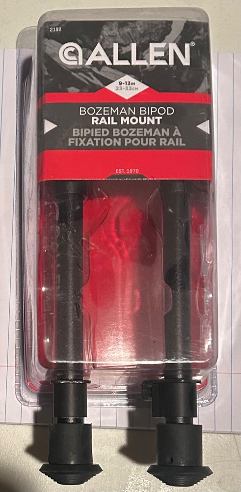 Allen Bipod Rail Mount Adjustable height folding legs