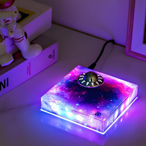 Magnetic Levitating UFO Light LED Night Lamp Rotating Floating Creative Gift