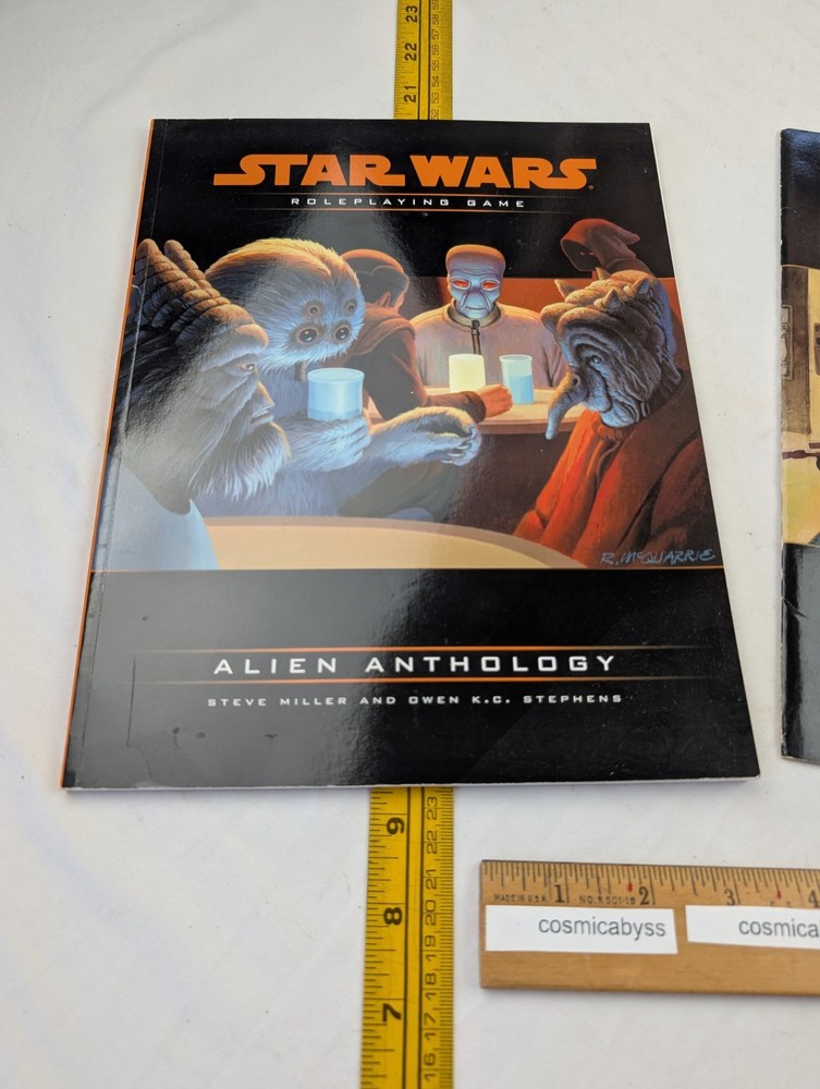 Star Wars Roleplaying game book sc Alien Anthology & Character Record sheets RPG