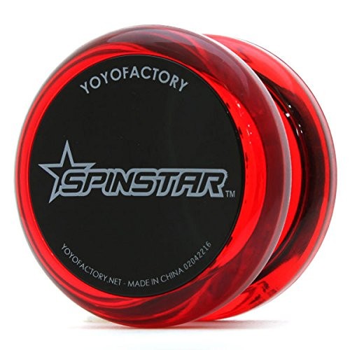 YoYoFactory SPINSTAR Yo-Yo - Starter beginner yoyo with basic DVD region 2 Red