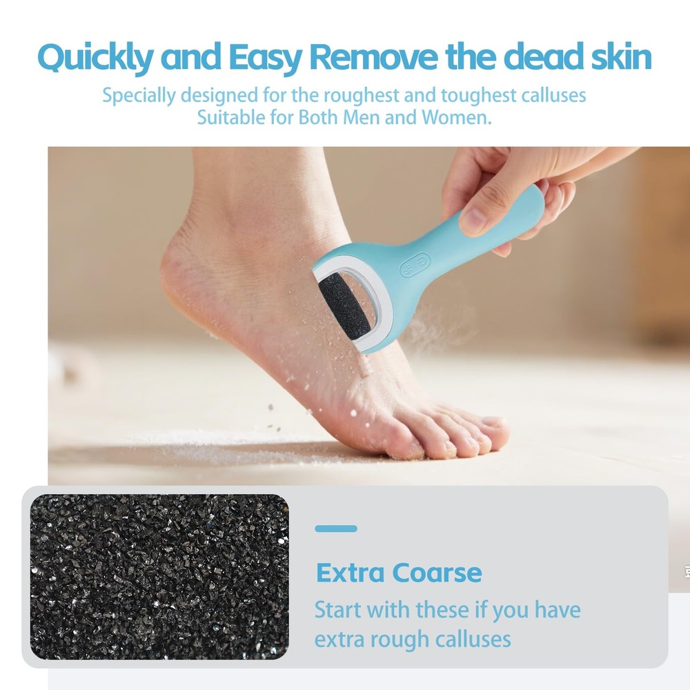 12 Pack Foot File Roller Refills Extra Coarse Regular Compatible Amope