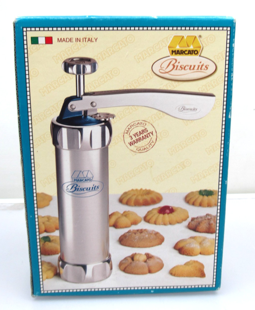 Marcato Biscuits Cookie Press Italy 20 Discs