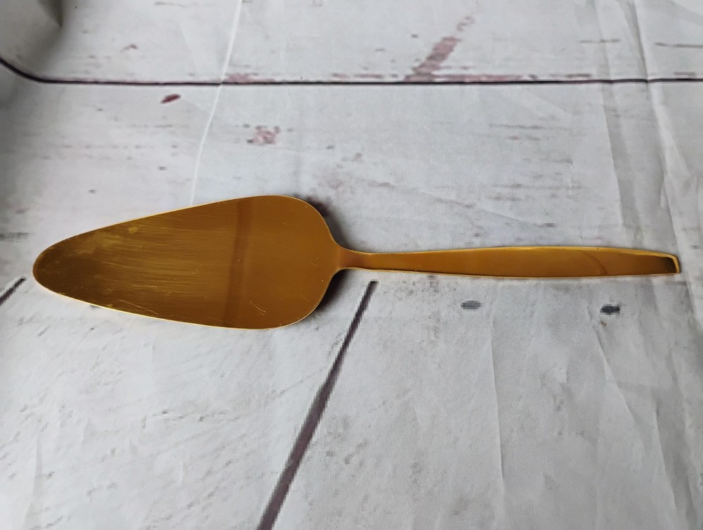Gold Plated Vintage Cake Serving Heavy Wedding Cake Server