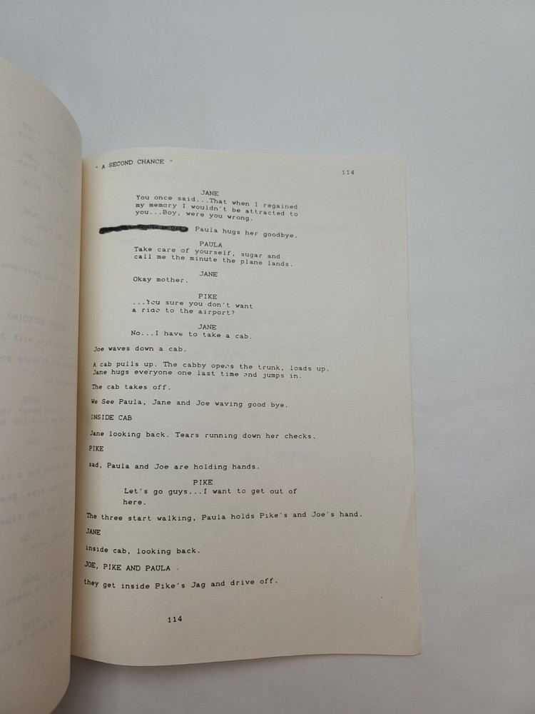 A SECOND CHANCE / Reggie Bruce 1990 Unproduced Movie Script Screenplay