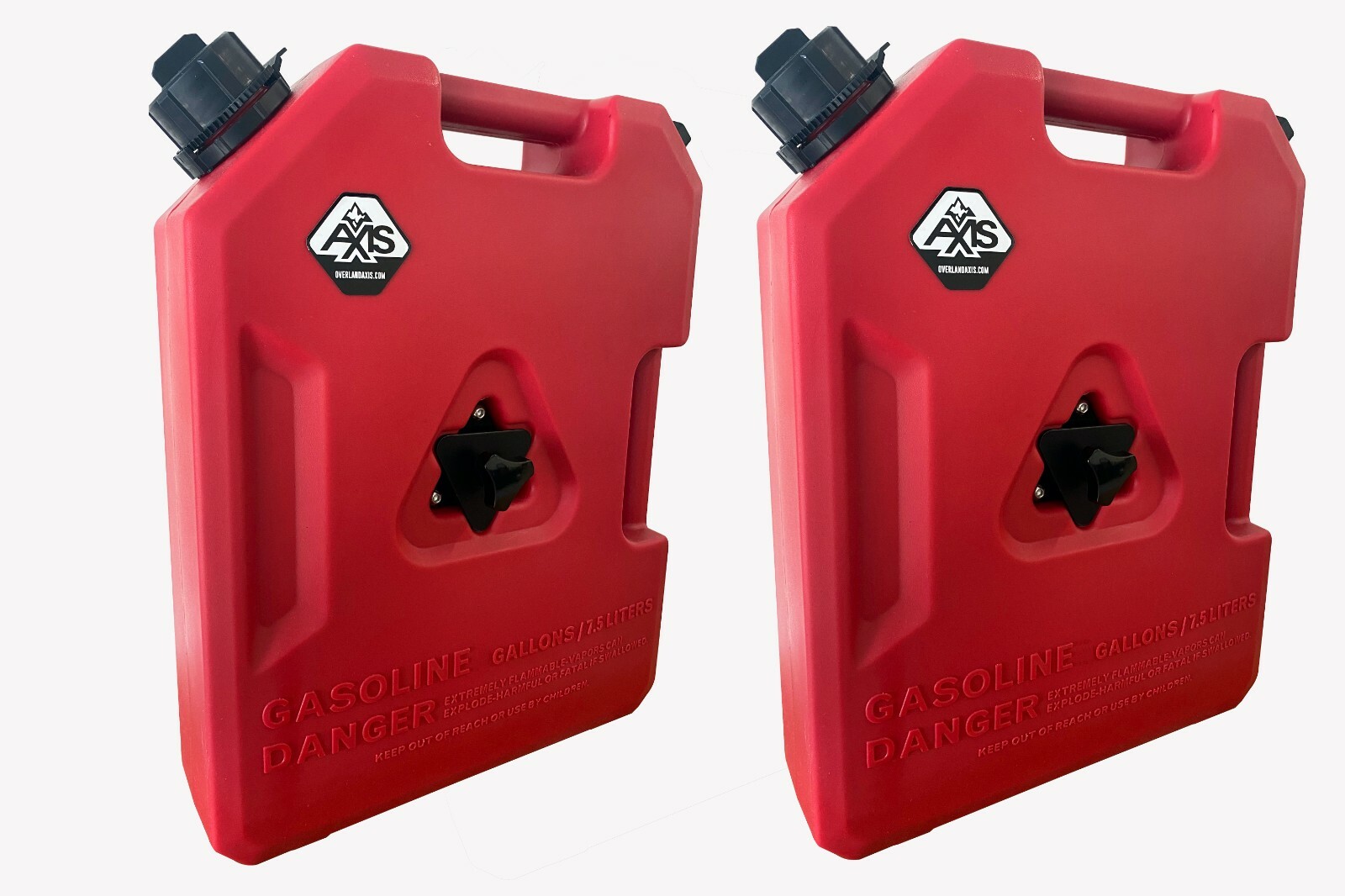 SET OF TWO -  3 Gallon Jerry Gas Cans with Mount Bracket for OVERLAND OFF ROAD