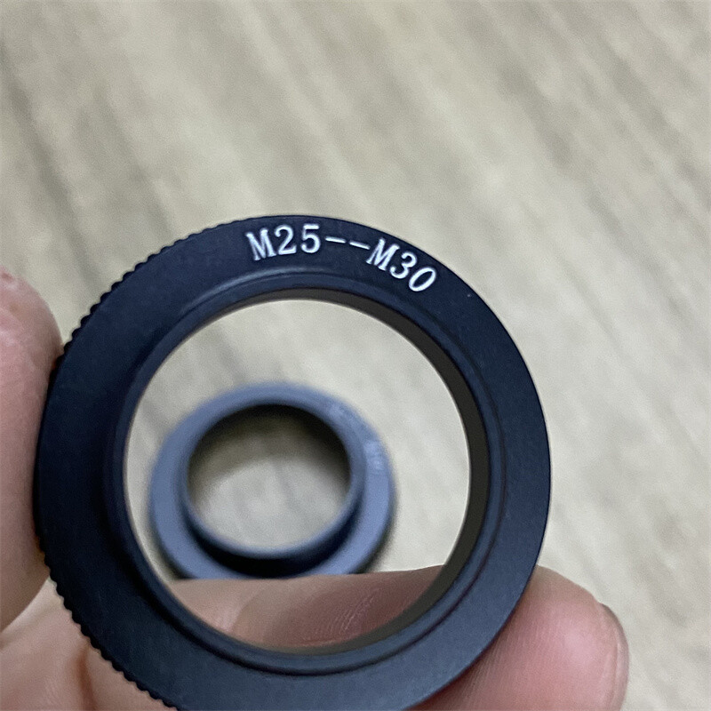 2PC M25 to M30 Microscope Objective Lens Adapter Ring for Nikon Leica Microscope