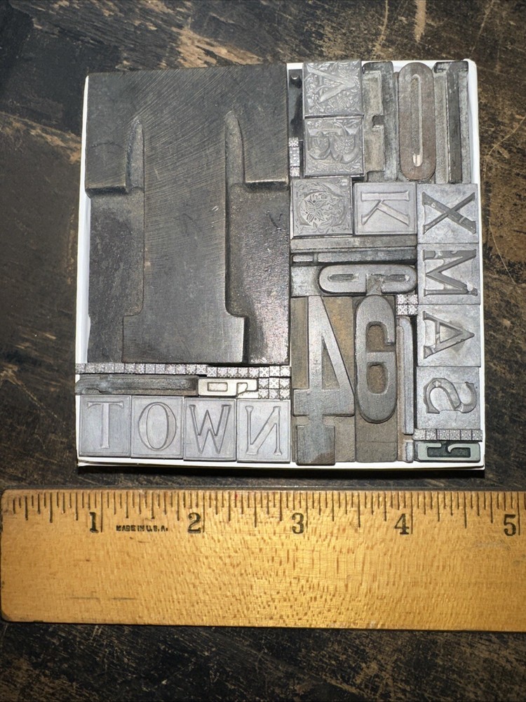 Printing Blocks Ornamental Borders Dingbats Nice Variety! #BB