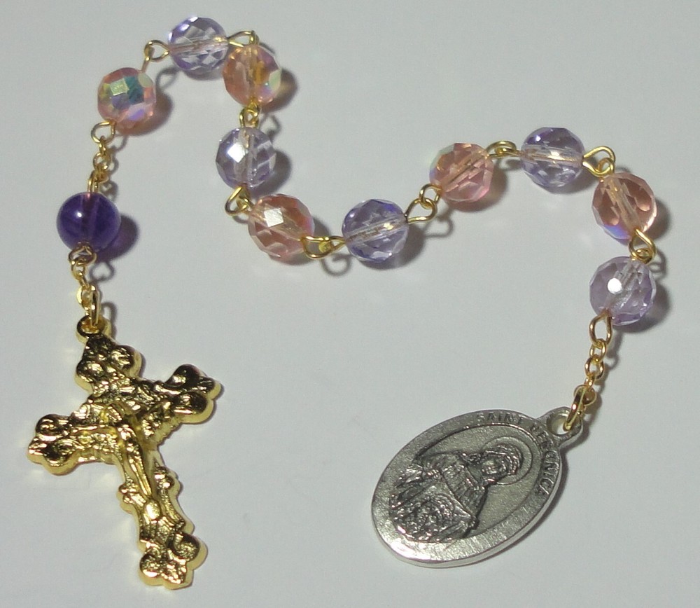 St Veronica Single Decade Rosary - Photographers, Textiles, Laundry Workers