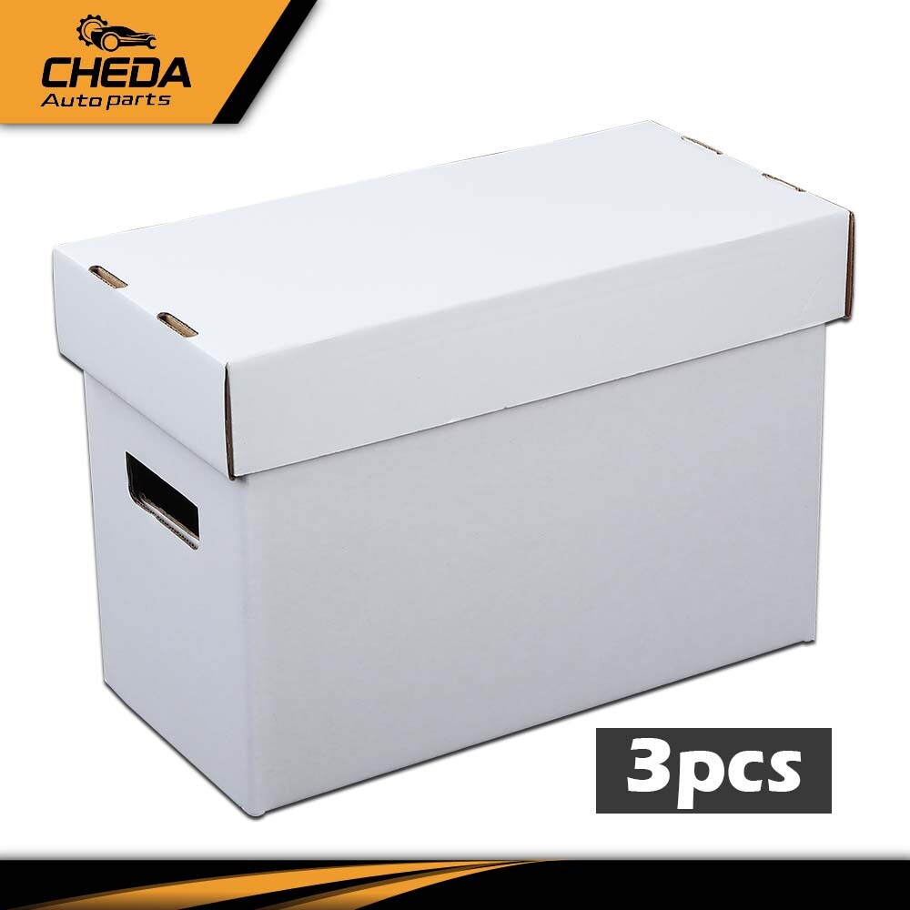 3 Pack Short Comic Book Storage Boxes Holds 150-175 Stackable Archival Cardboard
