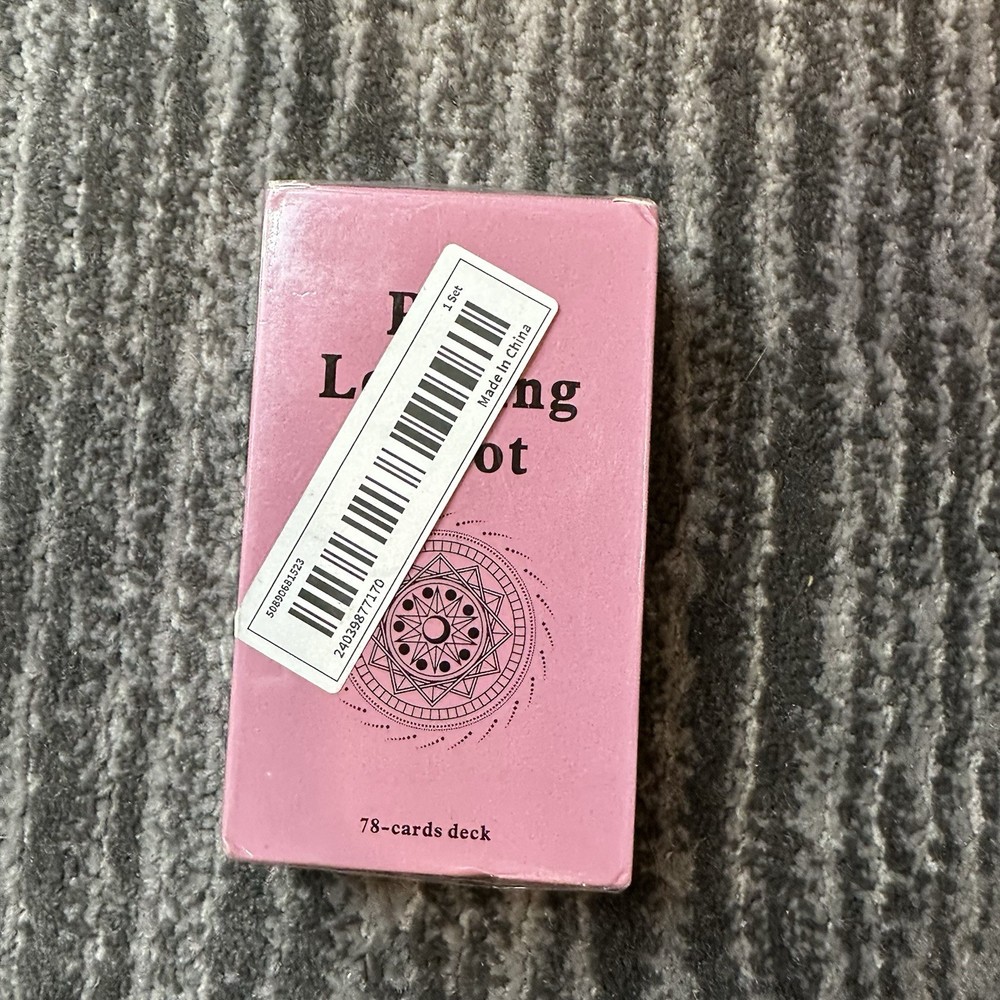 Tarot Cards Pink Learning Deck 78 Oracle Fortune Teller Beginner Digital Guide