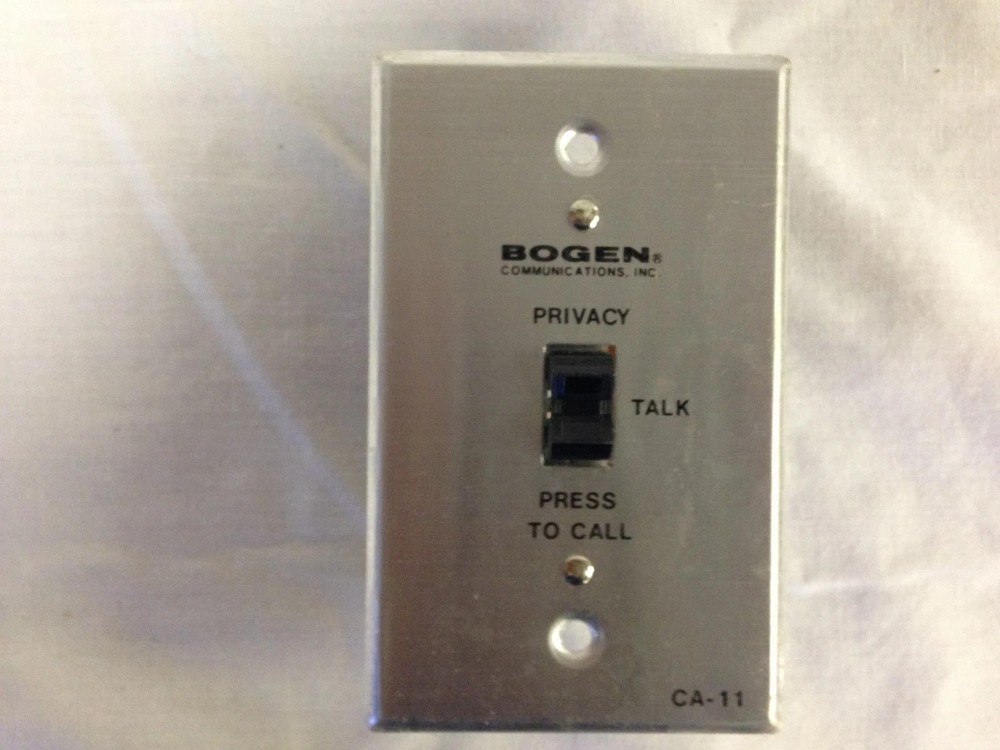 Bogen CA-11 Press To Call - Privacy 3 Position Intercom Switch