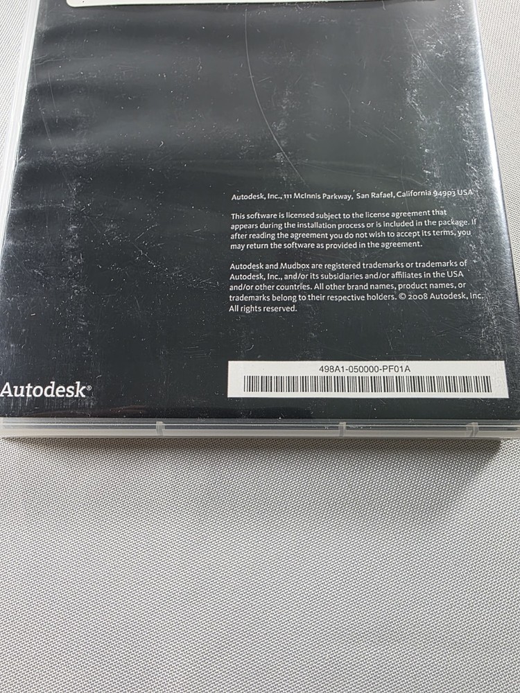 Autodesk Mudbox Student Version 2009 English DVD With Serial Number & Key