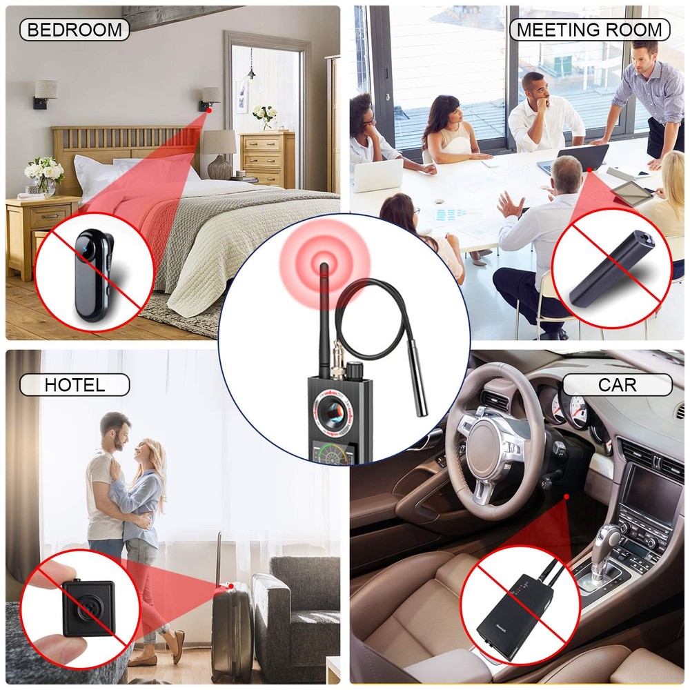 Anti-Spy Wireless RF Signal Detector [Latest Professional Version] Bug GPS Ca...