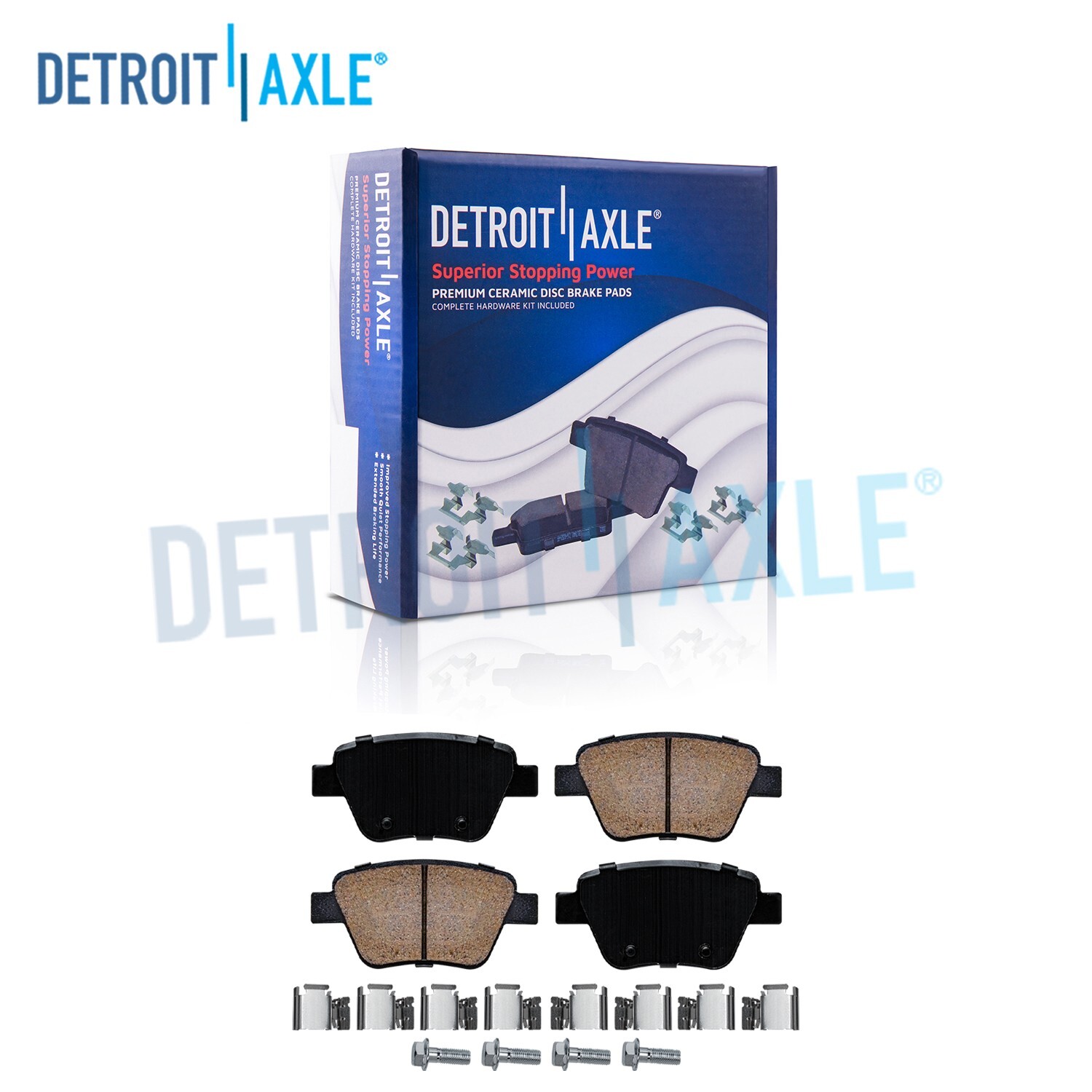 Rear Ceramic Brake Pads for Audi A3 Quattro Volkswagen Beetle Eos Golf GTI Jetta