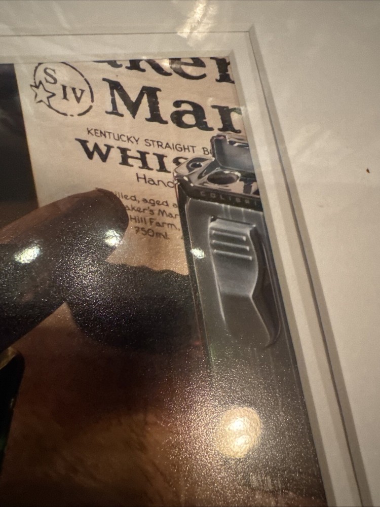 makers mark bourbon whisky Framed Matted Cigar Artwork