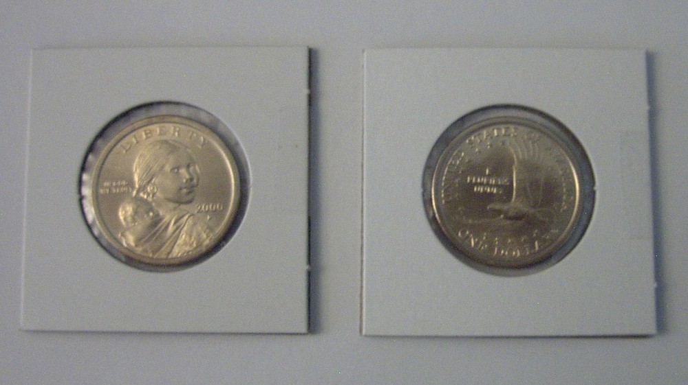 2002 - P&D Mint Sacagawea Native American Dollars Mint State BU Condition