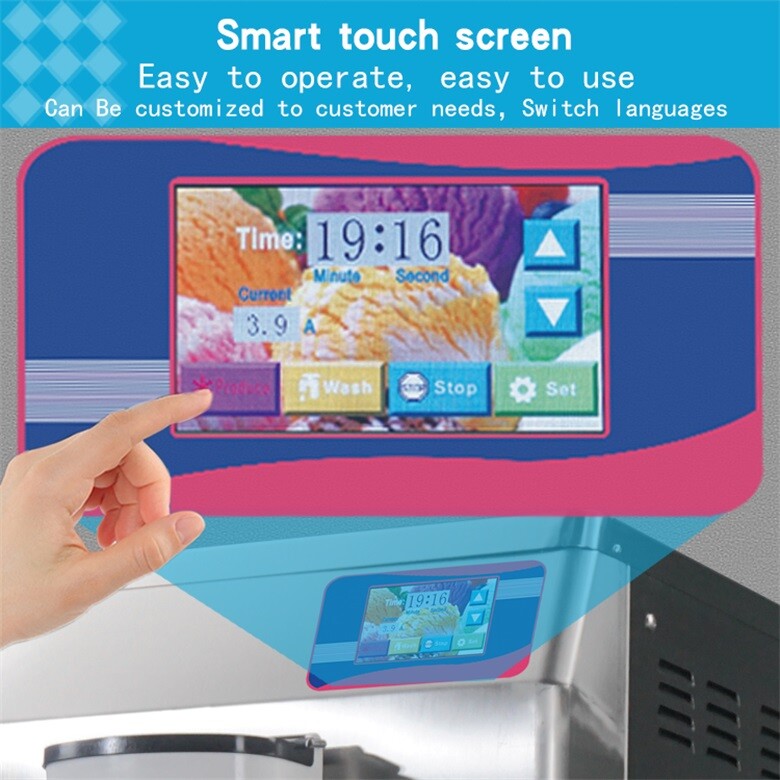 Kolice Commercial heavy duty ETL CE 45-55L/Hour hard served ice cream machine