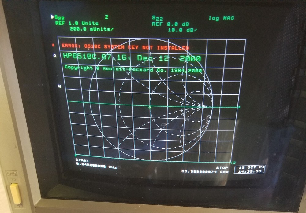 HP85101C Display/Processor for HP 8510C Vector Network Analyzer (VNA)