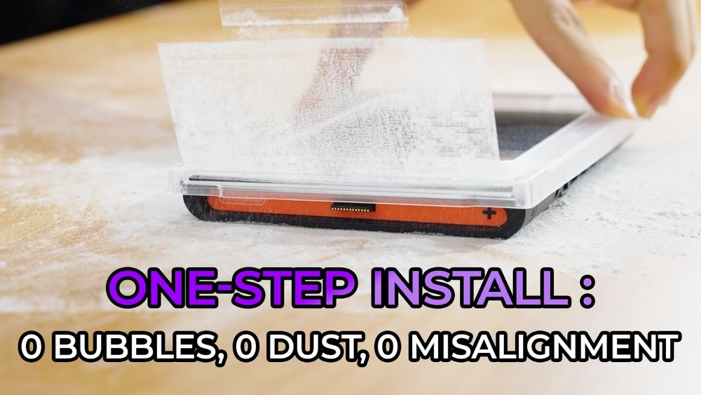 2 Pack Tempered Glass Screen Protector for Nintendo Switch - Auto-Dust Removal,