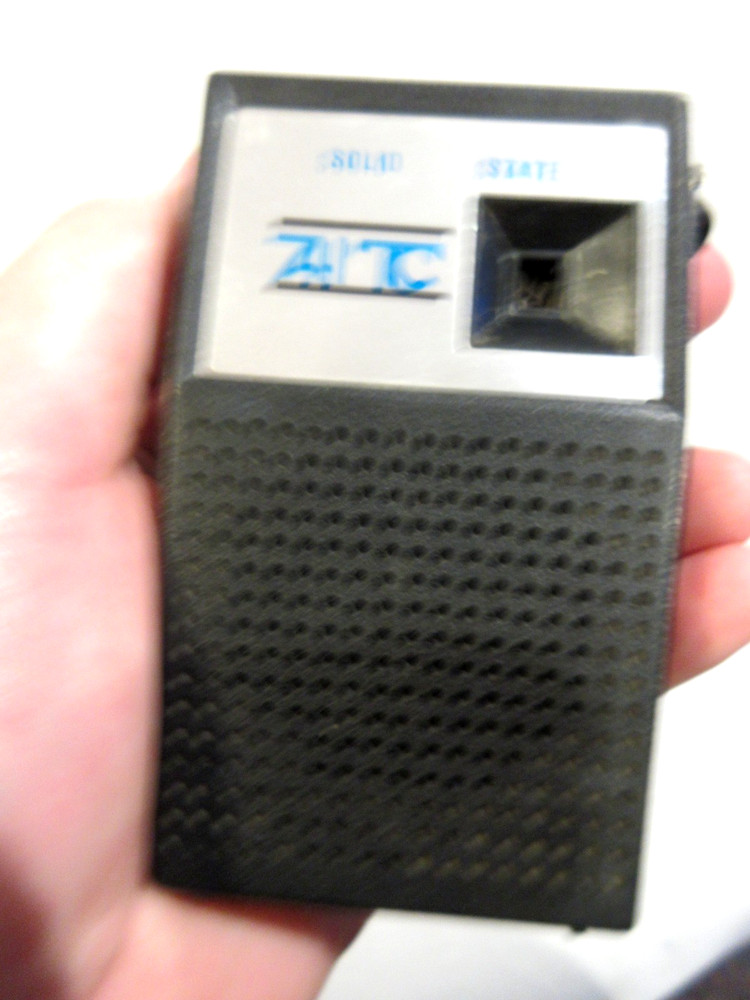 2-Vintage Transistor Radios Red-Computron & AITC Solid State