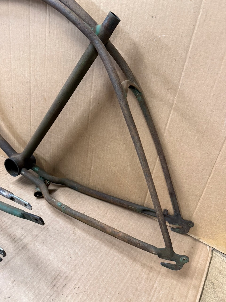 Schwinn 1949 Whizzer 26" Bicycle Frame & Springer Fork Needs Restored