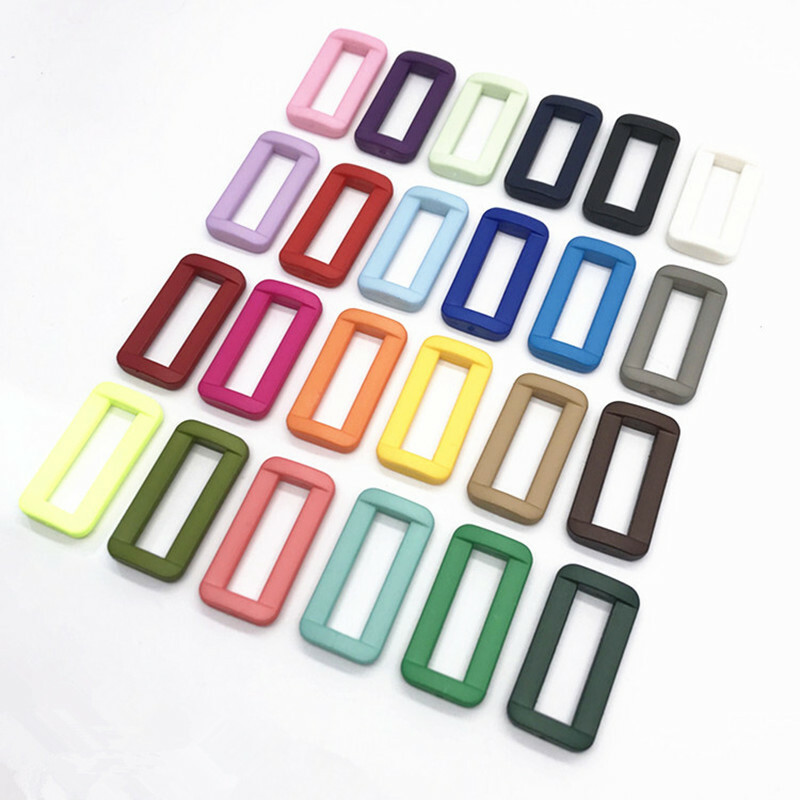 Nylon Plastic Rectangle Square Ring Buckles Loop Backpack Bag Strap Pet Webbing