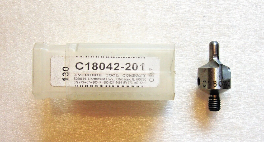 .201 Pilot Everdede Tool Co. 1/4-28 threaded .201 x 130° Countersink Cutter