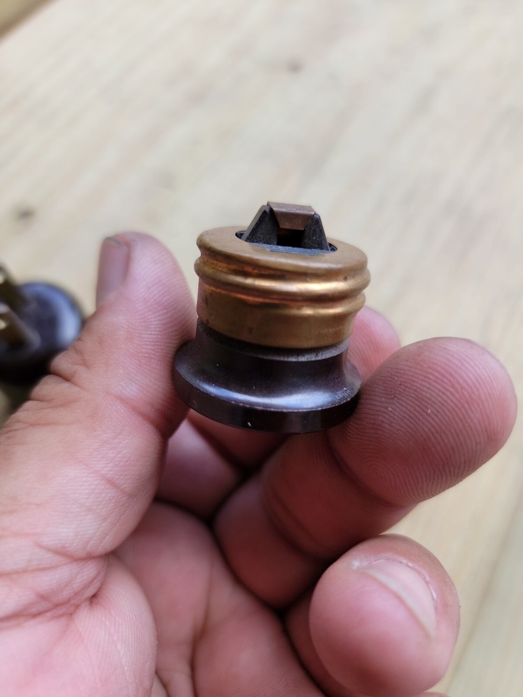 2 Vintage Monowatt Bakelite Outlet Plug In Light Bulb Socket set Adapter