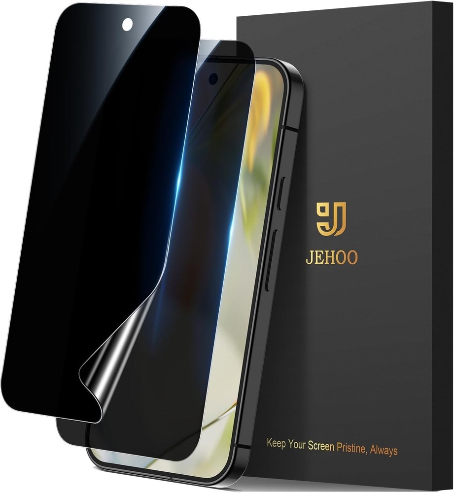 2 Pack Privacy Screen Protectors for Pixel 9/10 - TPU, Scratch Resistant, Eas...