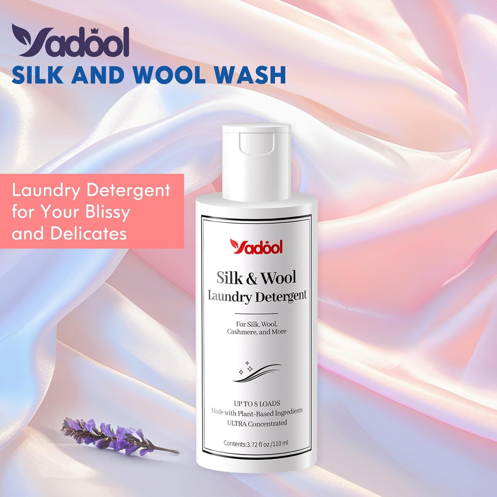 Silk & Wool Laundry Detergent, PH Neutral Cashmere Detergent, Double Concentrate