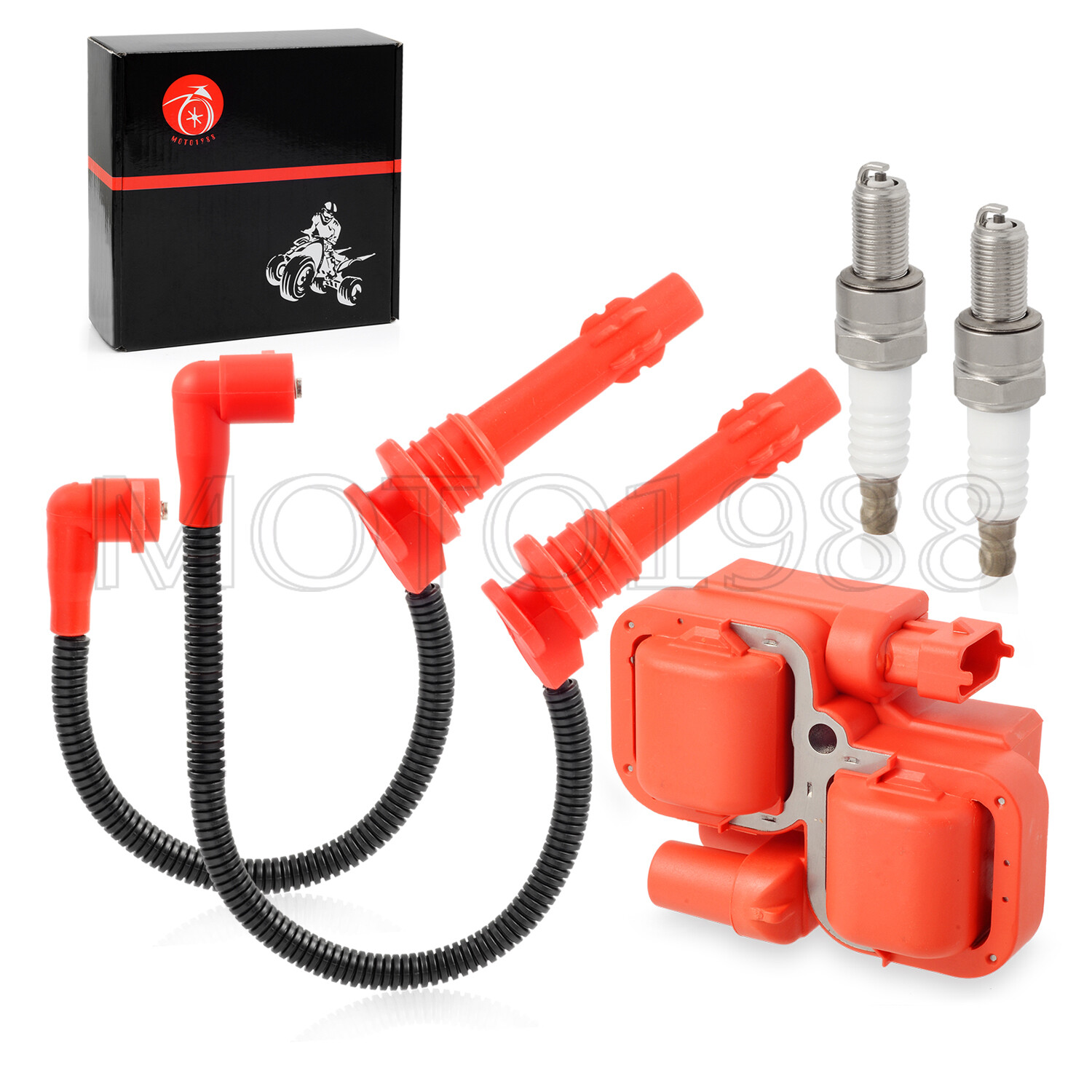 14-23 for Polaris RZR XP 4 S 900 1000 RS1 Turbo Ignition coil Spark Plug W/ Wire