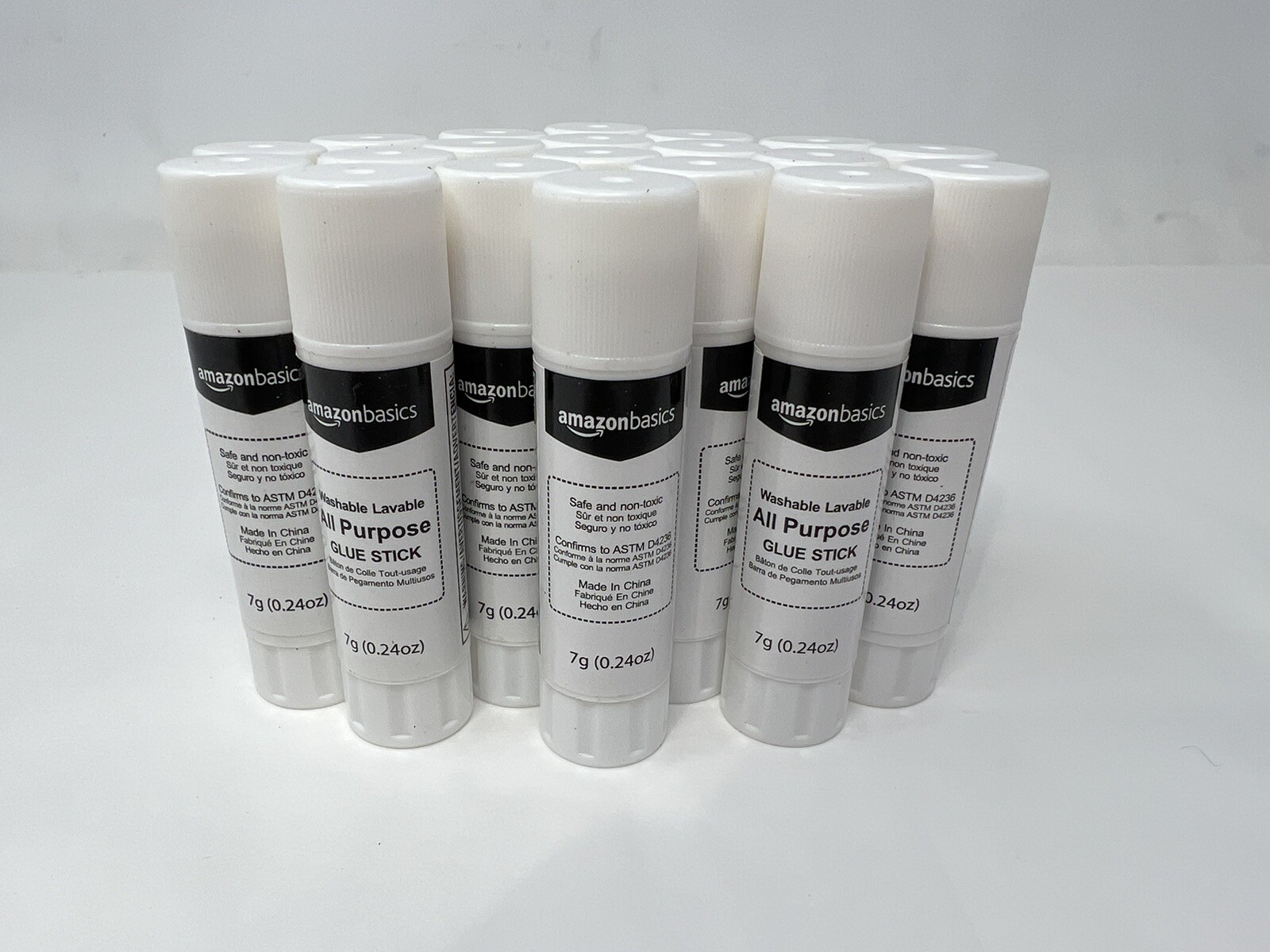 (20) Amazon Basics All Purpose School Glue Sticks, 0.24-oz Stick SHIPS FREE!!!