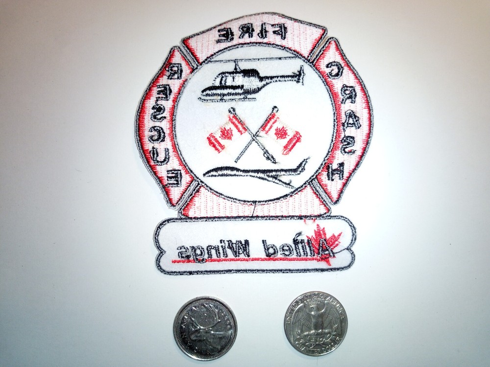 Crash Fire Rescue Allied Wings Canada Patch Badge Crest