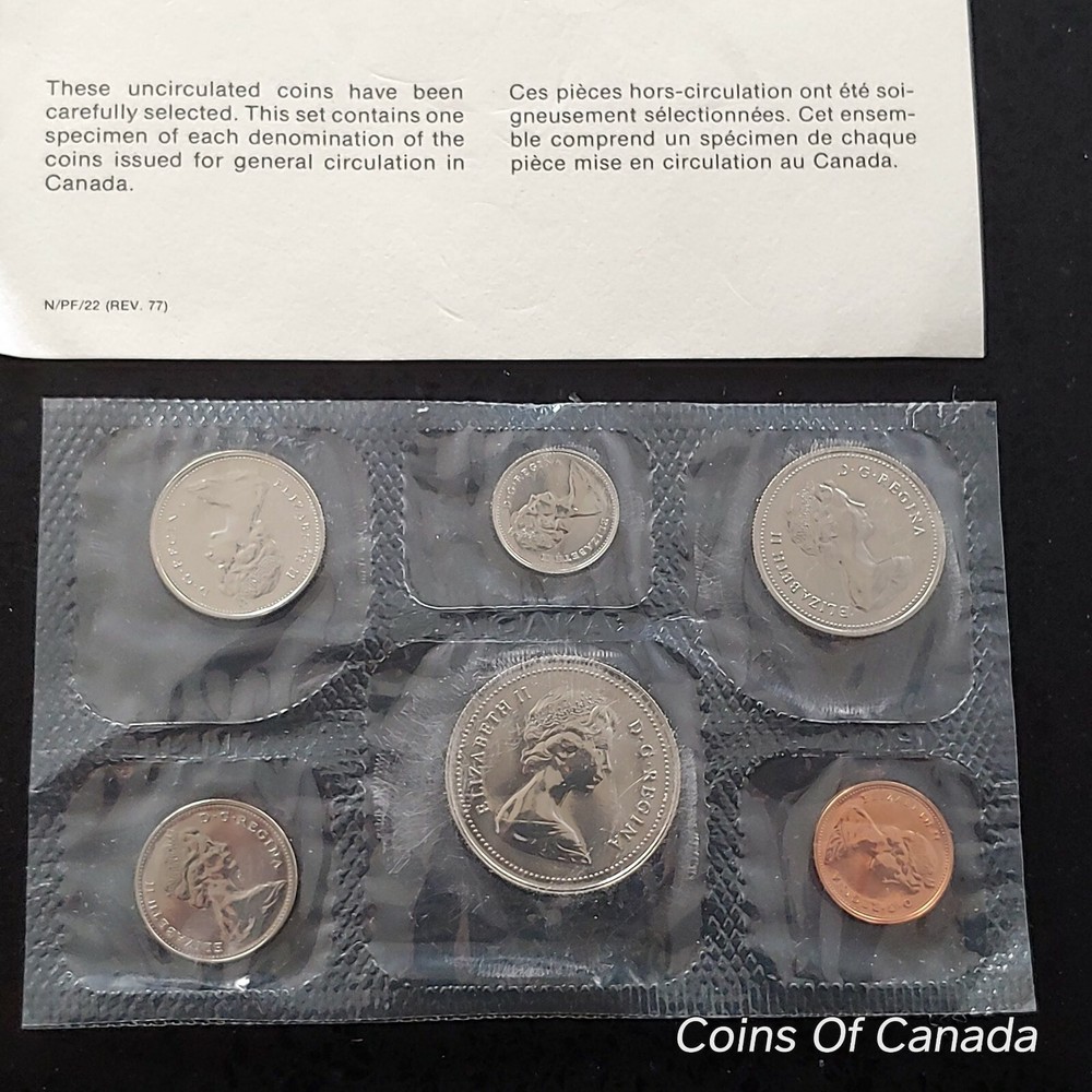 1978 Canada Prooflike 6 Coin Original Set Multiple Sets Available #coinsofcanada