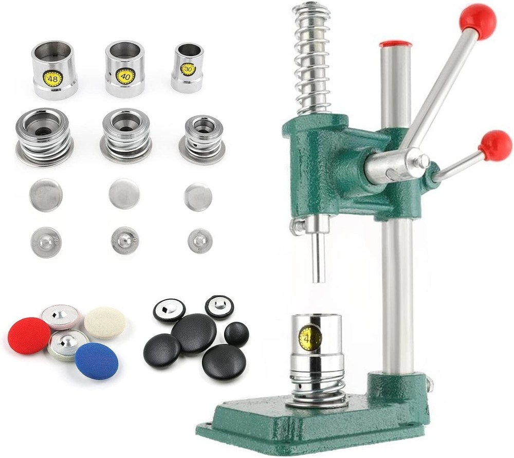 DIY Fabric Button Maker with 300 Buttons & 3 Molds - Create Personalized Designs