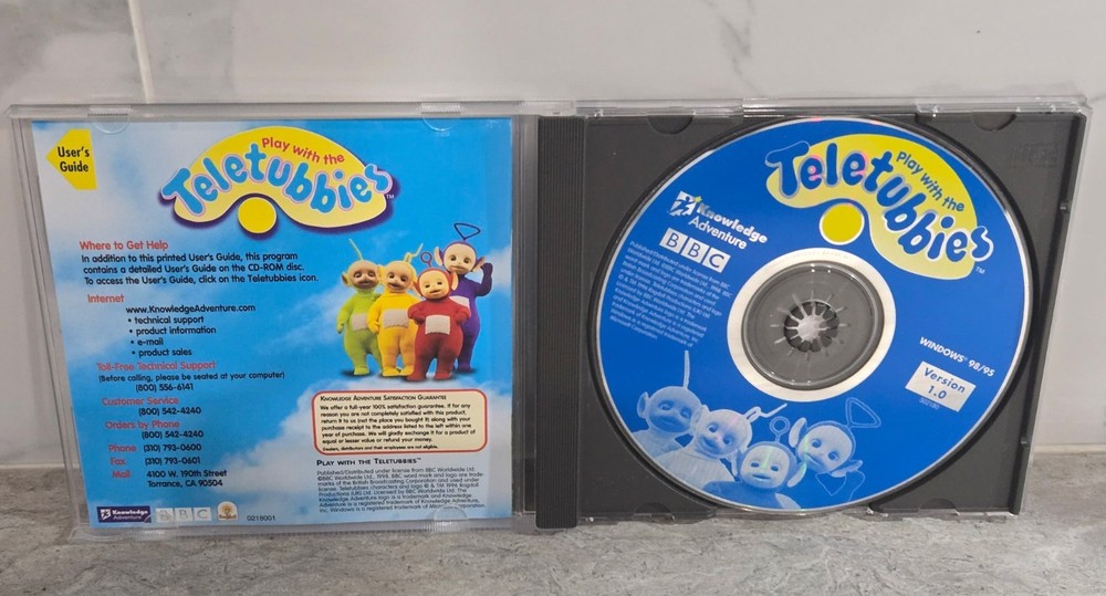 Knowledge Adventure Play with the Teletubbies CD-ROM Windows Untested