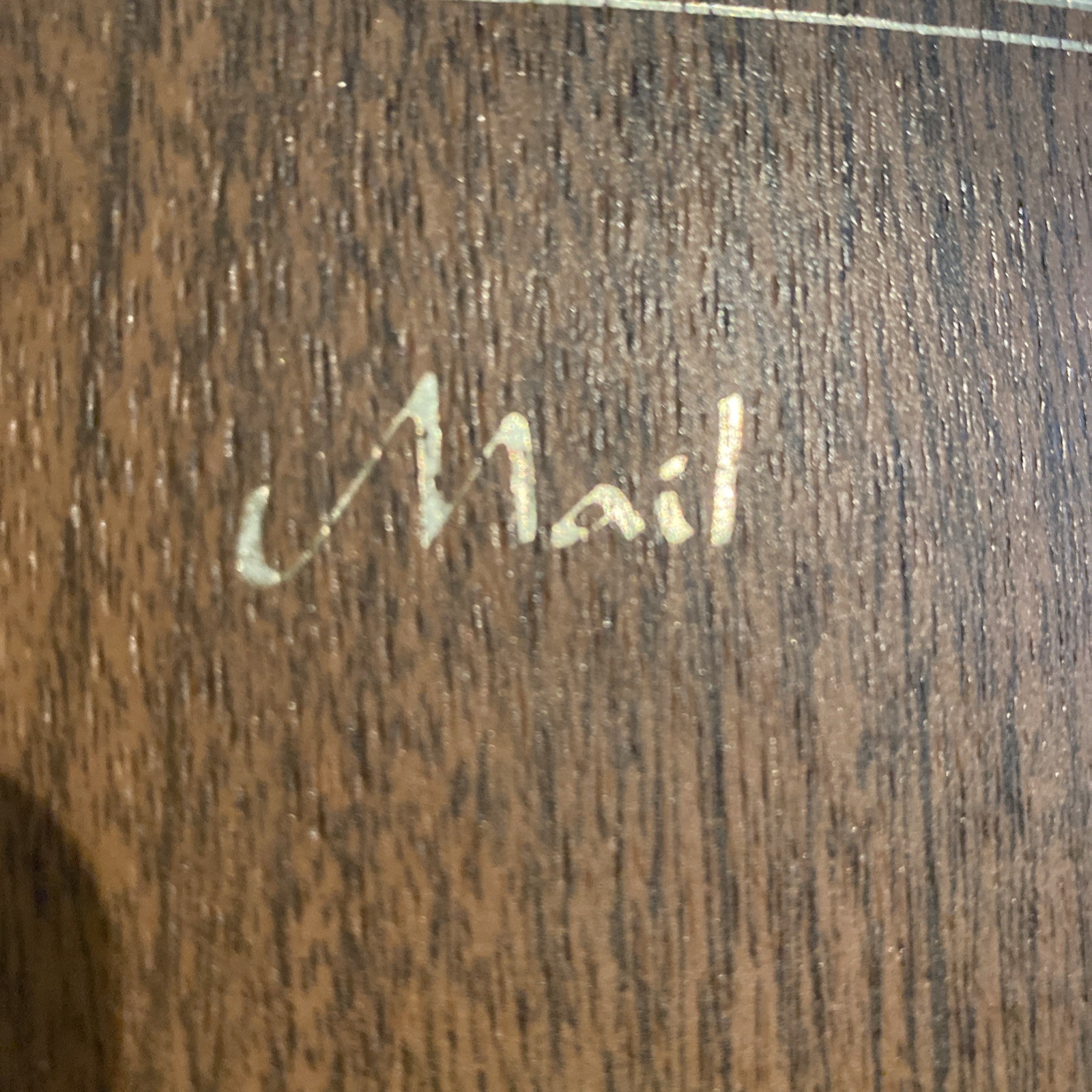 Mail Holder Desk Caddy Pens Supplies Oval Office Organizer Brown Vintage MCM