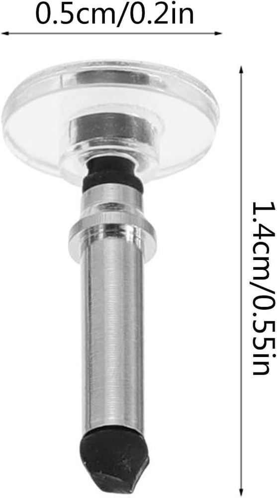 12 Pcs Silver Universal Stylus Replacement Tips,Universal Disc Tips Round Shape