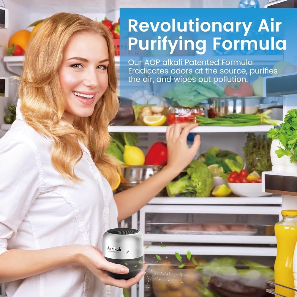 Ultimate 4-Pack Refrigerator Deodorizer – 10- Odor Solution for Every Space