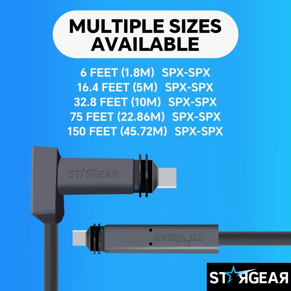 For Starlink Rectangular Satellite V2 150 ft Replacement Cable Dish Router Kit