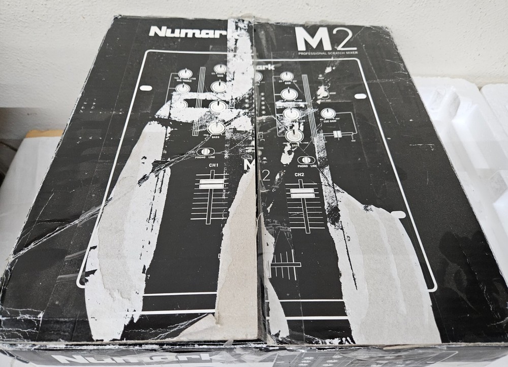 NUMARK M2 Professional Scratch Mixer Original BOX w Styrofoam Inserts BOX ONLY