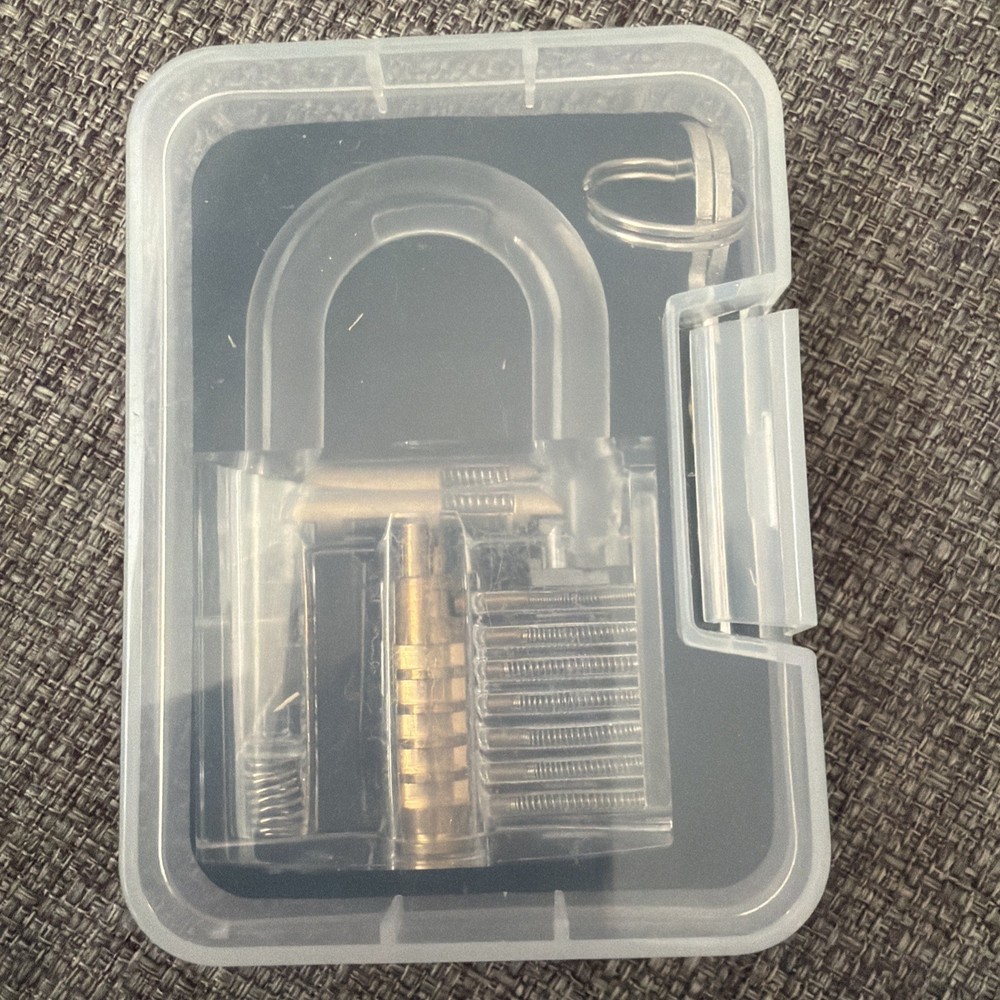 New Transparent Lock With Keys Clear With Case