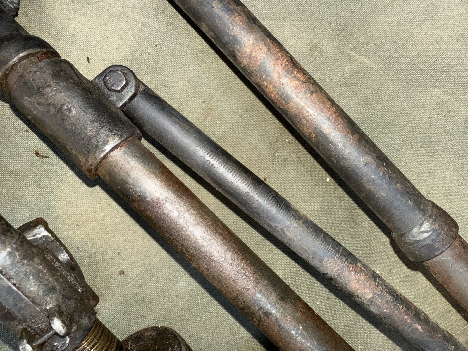 US WW2 30cal Tripod 1919 M2 T&E tool short Pintle LAMSON 1942 #100021