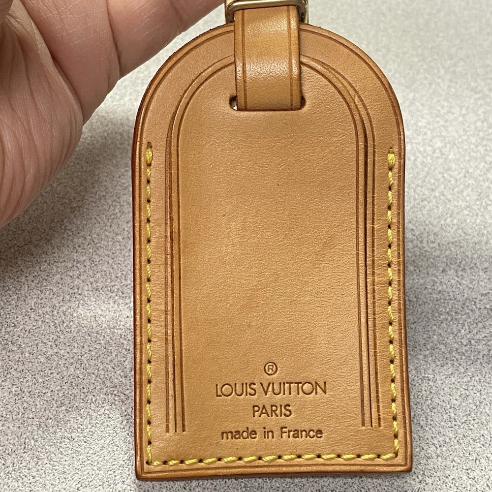Authentic Louis Vuitton Luggage Tag Excellent Condition