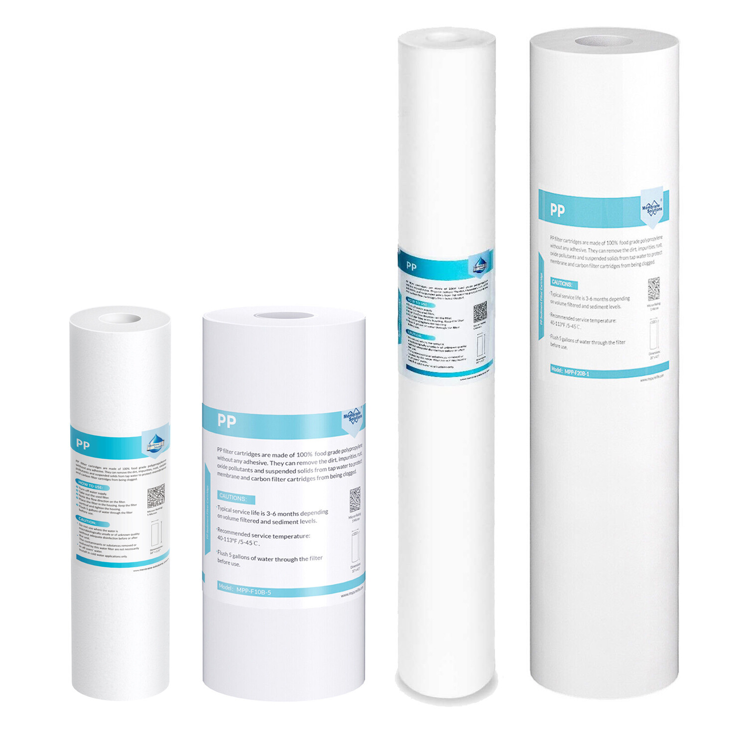 10"x2.5" / 10"x4.5" / 20"x4.5" Farm Sediment Water Filter 1/5/10/20/25/50 Micron