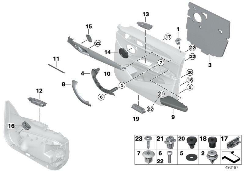 Genuine BMW 51417417549 - Bezel Switch Window Regulator