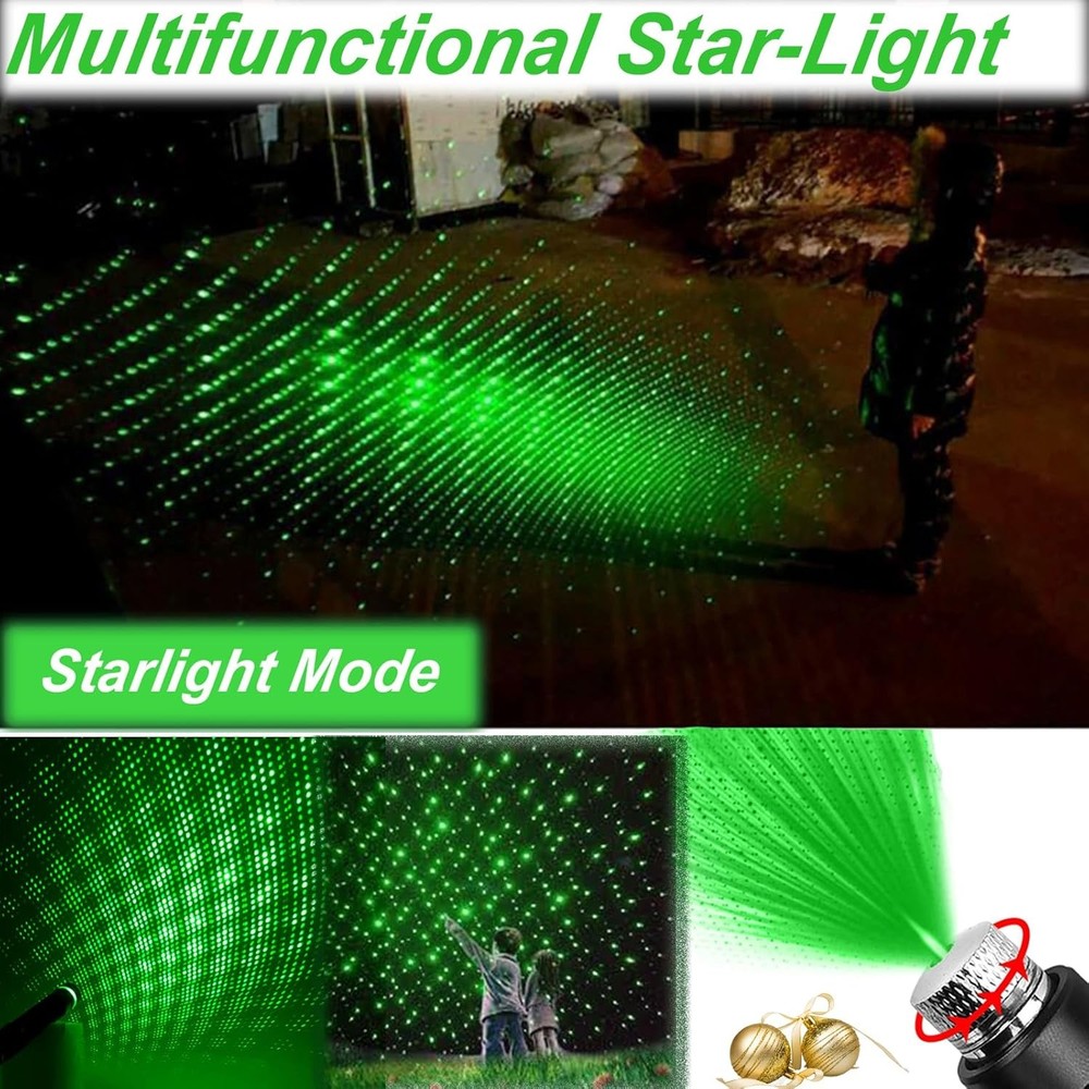 Green Laser Pointer High Power, USB Rechargeable Green Laser High Power Pointer