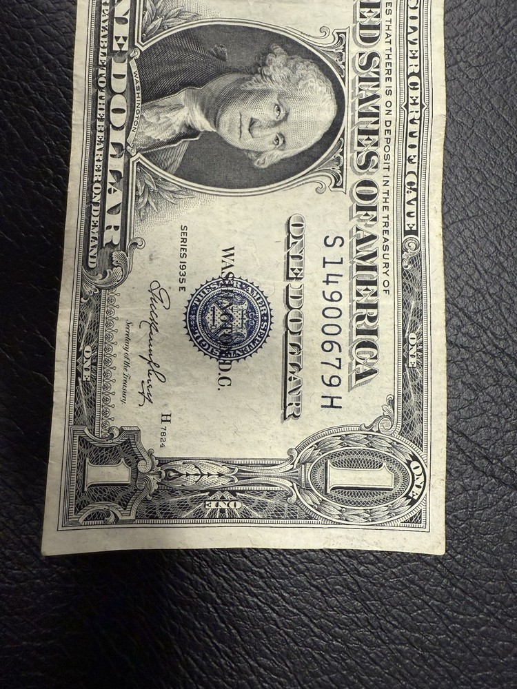 1935E $1 Silver Certificate Banknote